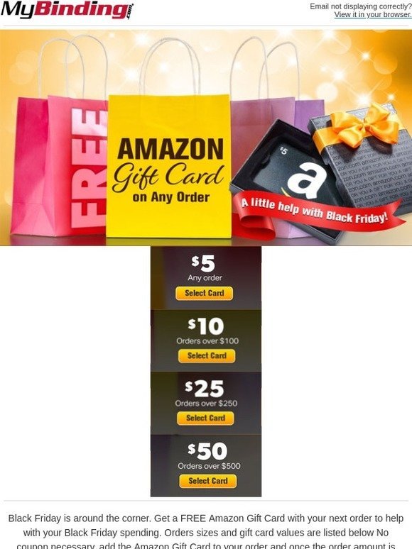 Amazon Gift Card Size