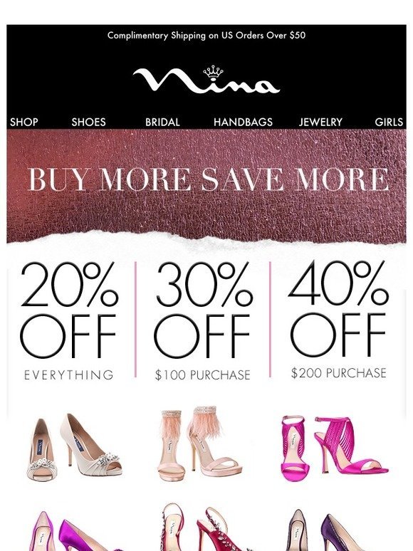 nina shoes coupon