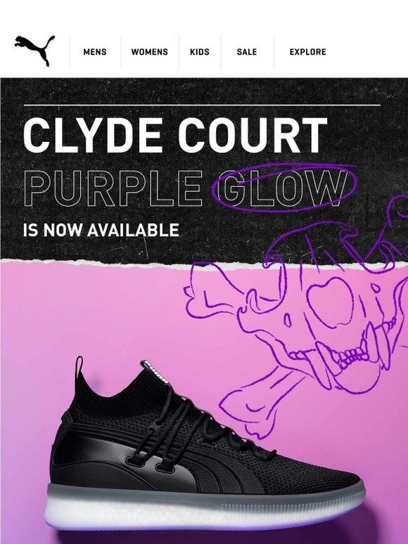 clyde court purple glow