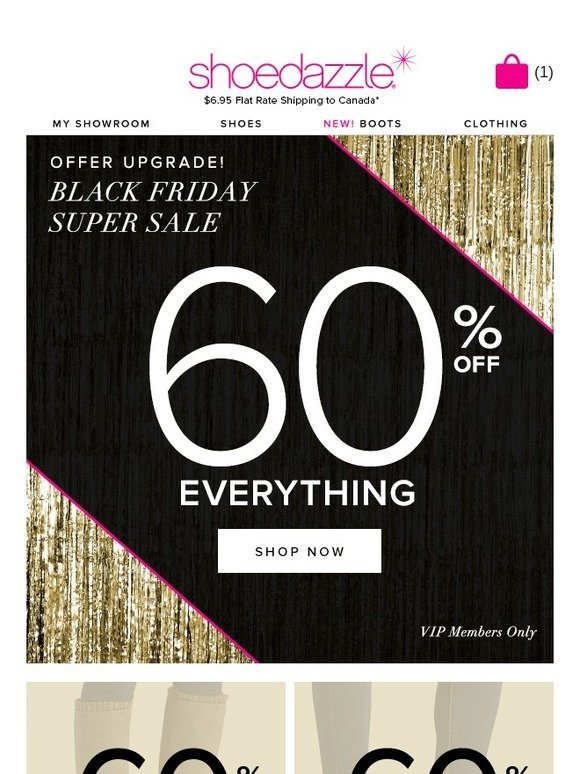 60% Off Black Friday SUPER Sale 