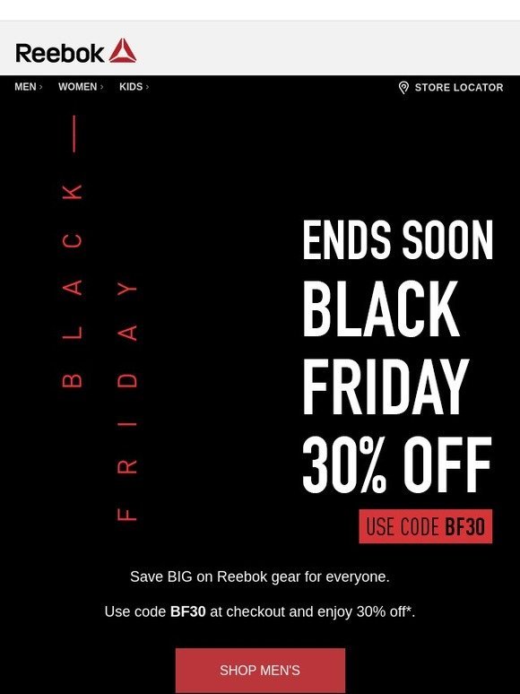reebok black friday discount codes