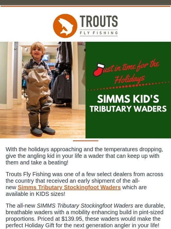 Simms Tributary Waders Size Chart