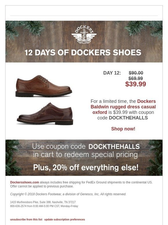 dockers shoes coupon