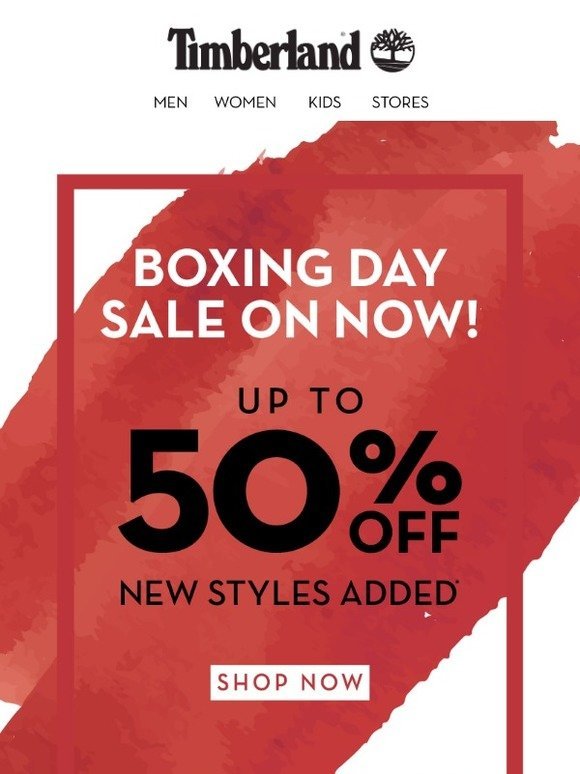 Timberland AU: Boxing Day Sale is Here 