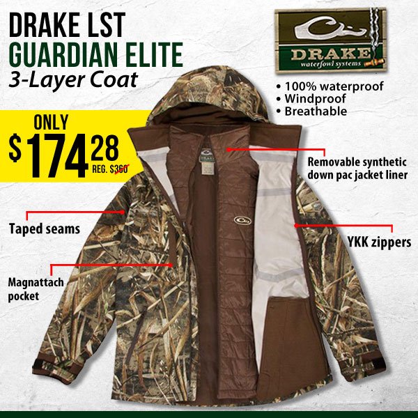 drake guardian elite 3 layer coat