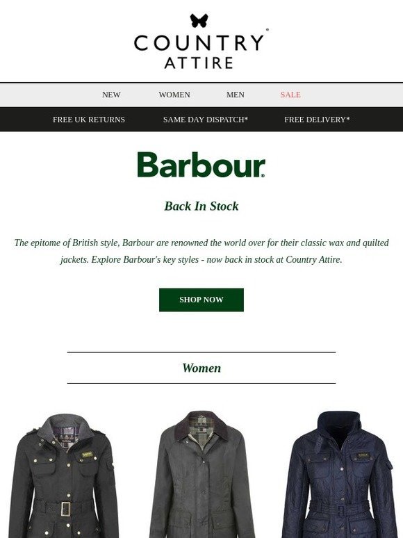 barbour country attire