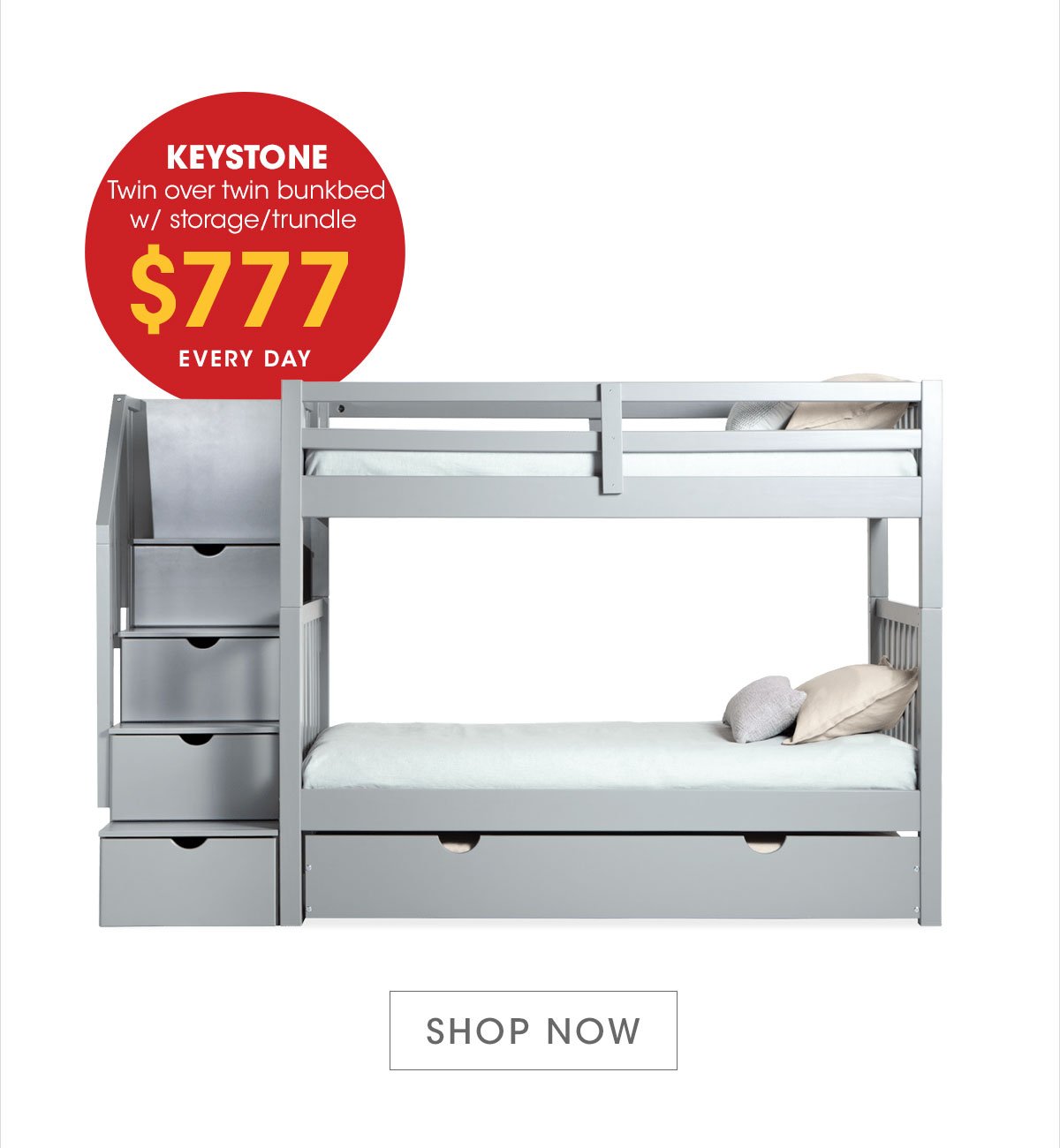 keystone stairway bunk bed