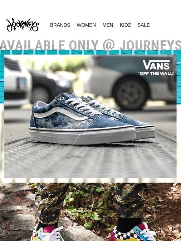 Journeys: VANS. Available only 