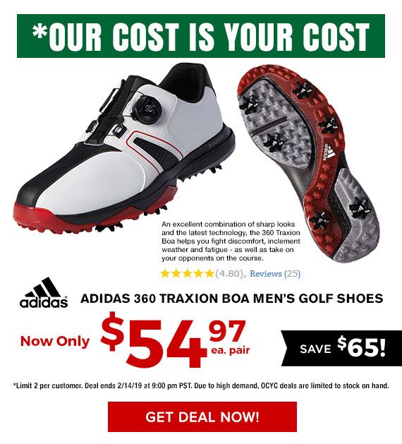 adidas 360 traxion boa golf shoes review