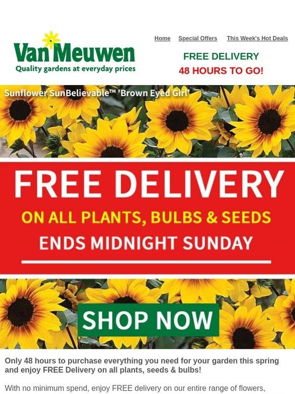 van meuwen free delivery
