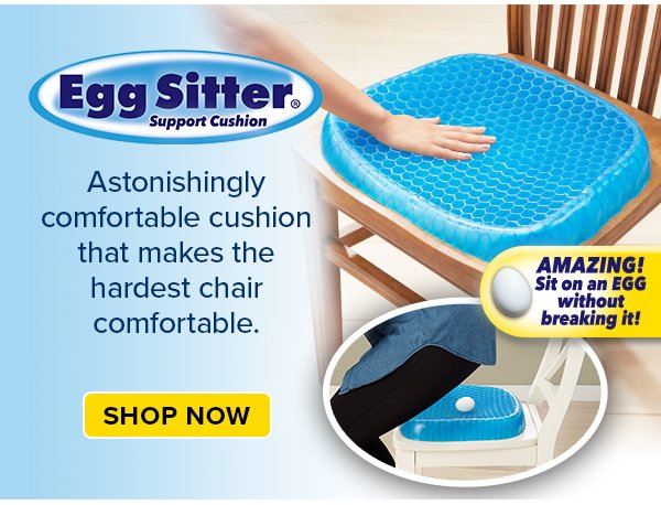 Egg Sitter Support Seat Cushion with Gel for Pain and Tension