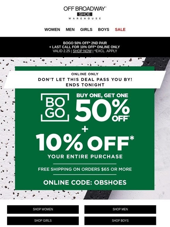 off broadway shoes coupon 2 off