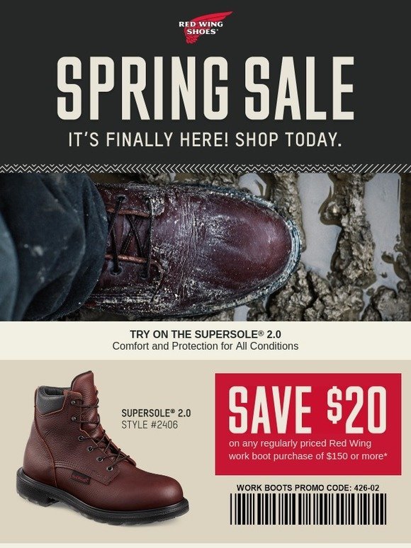 Red Wing Shoes: The Spring Sale Event 