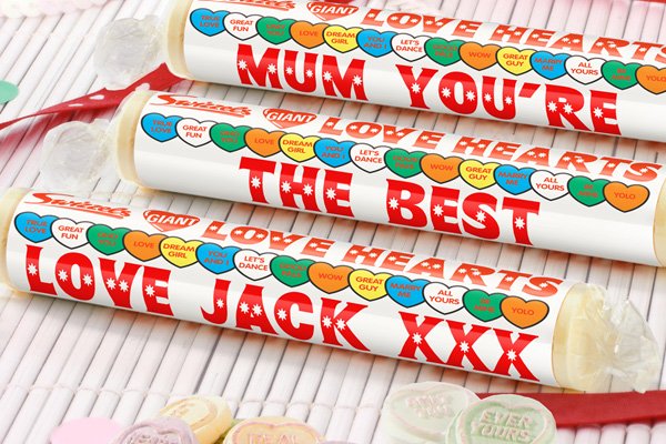 Personalised Love Heart roll