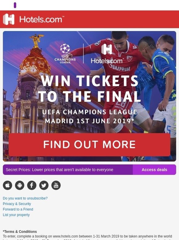 win tickets to champions league final 2019