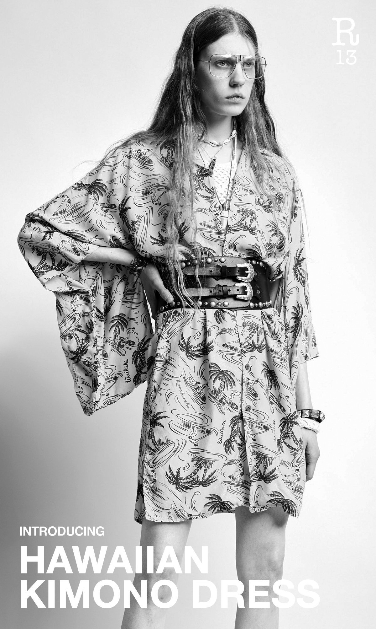 hawaiian kimono dress