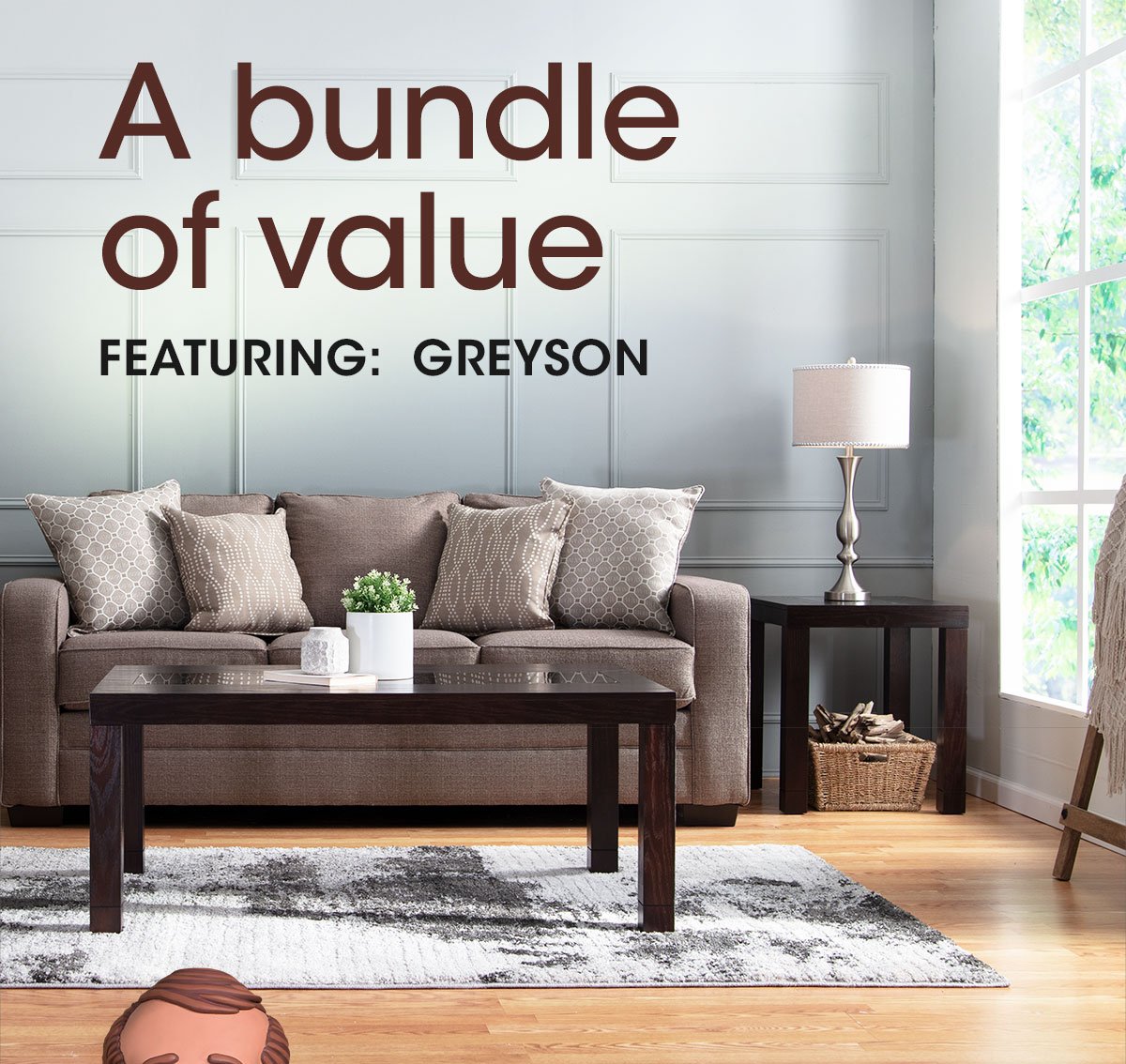 Bobs Discount Furniture My Greyson Complete Living Room Set For Only 999 Milled