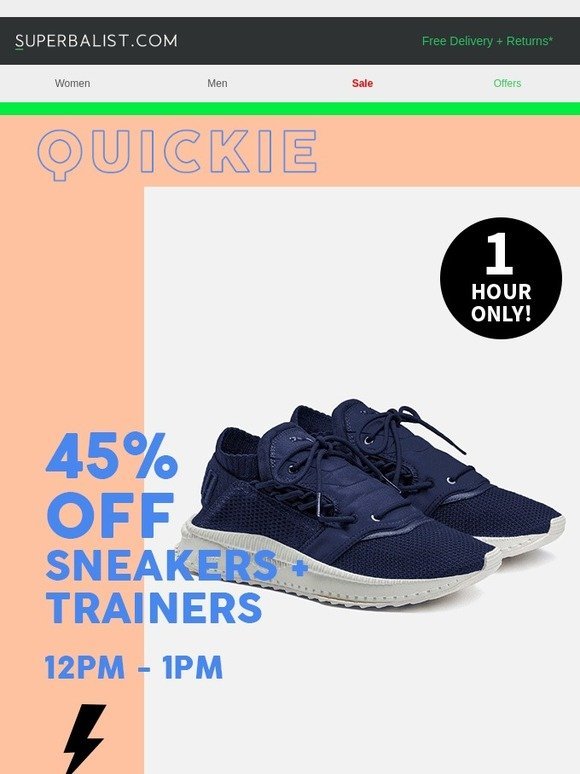 Superbalist.com: ⏰ 45% OFF sneakers for 
