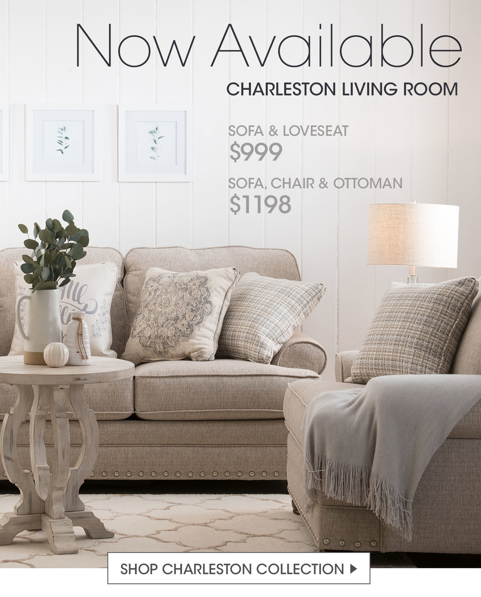 Bobs Discount Furniture My Charleston Living Room Collection Is