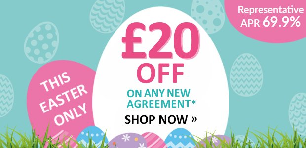 £20 off on any new agreements - Representative APR 69.9%