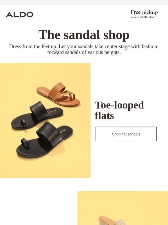 aldo sandals 2019