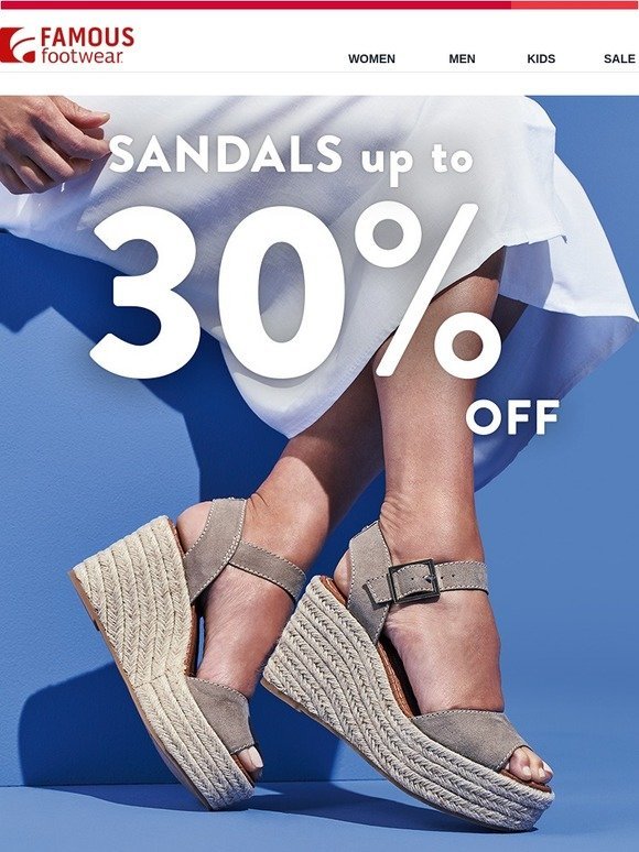 famous footwear sandals sale