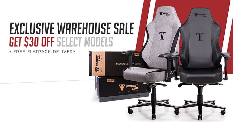 Secretlab Exclusive Warehouse Sale 30 Off Your Secretlab Chair