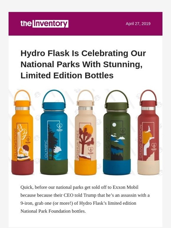 national park hydro flasks