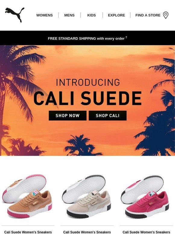 cali suede women's sneakers