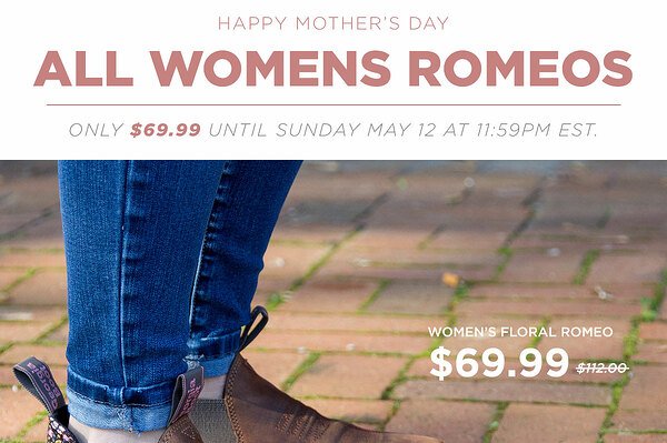 Georgia Boot: $69.99 Romeos for Mom 
