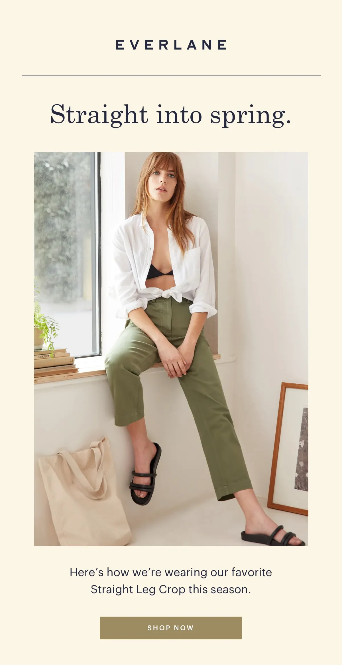 Here's how we're wearing our favorite Straight Leg Crop this season. SHOP NOW