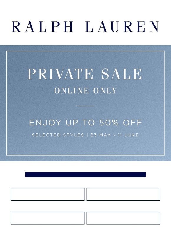 Ralph Lauren DE / AT: Private Sale 
