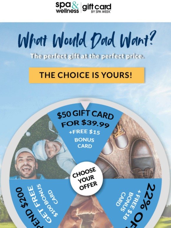 A FREE $100 Bonus Card or 22% Off...Take Your Pick!