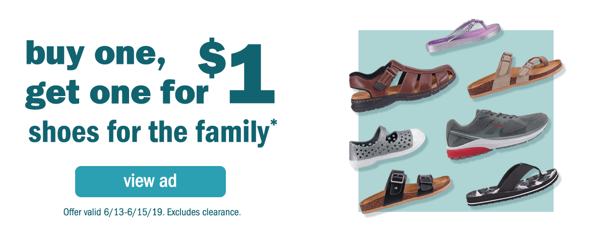 Meijer: Buy One, Get One for $1 Shoes 
