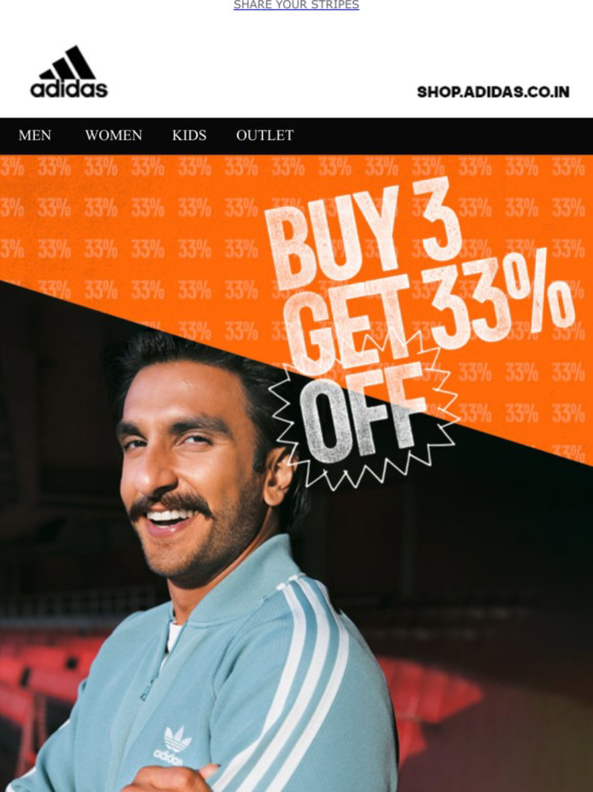 Adidas (IN): Buy 3 Get 33% Off | Milled