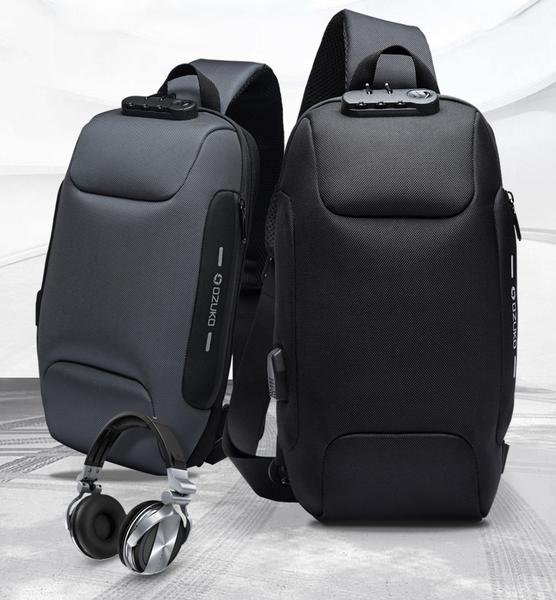 GizModern: Popular This Week: Most Secure Anti-theft Sling Backpack With  3-Digit Lock, Large Capacity & USB Charging Port