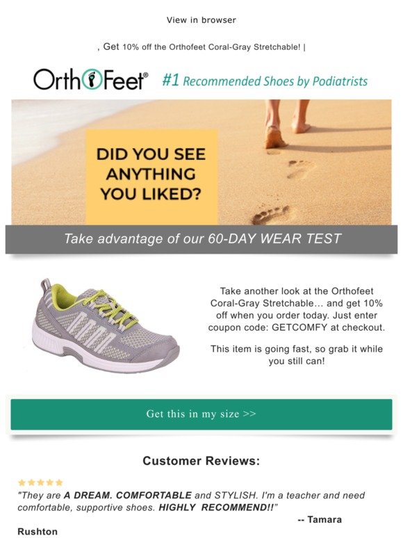 orthofeet coral reviews