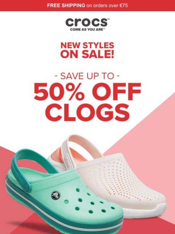 crocs sale 50