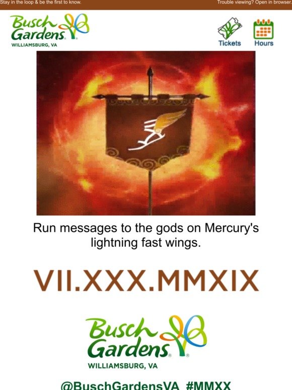 Busch Gardens Email Newsletters Shop Sales Discounts And Coupon
