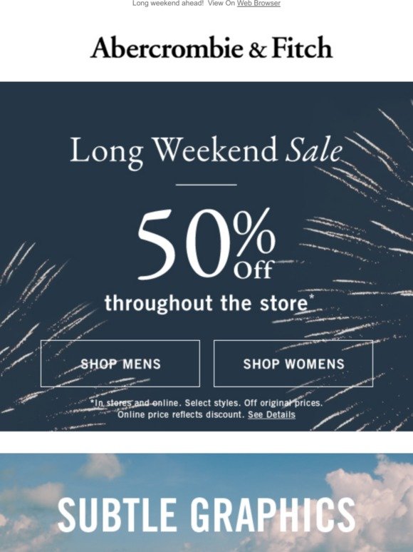 abercrombie email discount