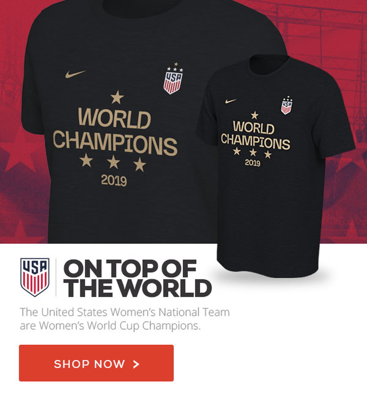 women's world cup champions t shirt