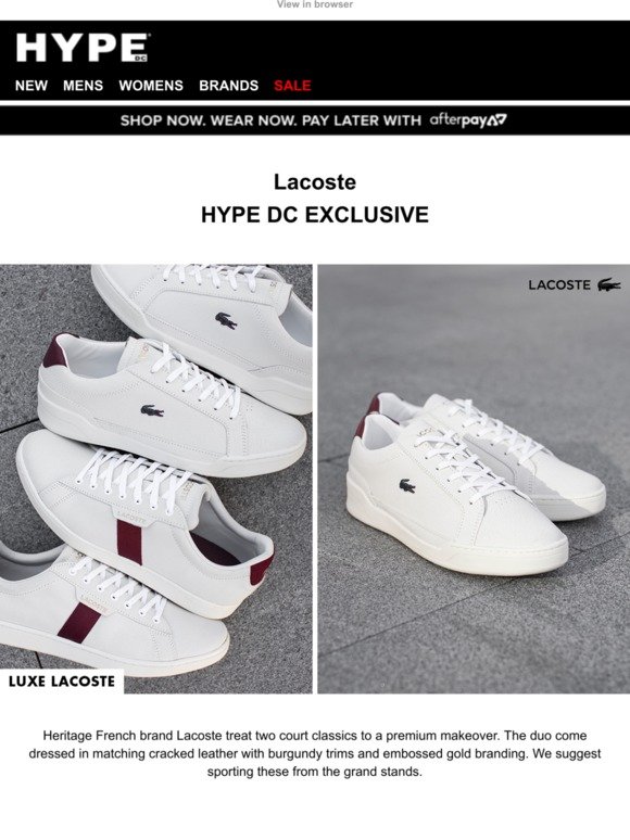 Hype DC: Just Landed | Lacoste, ASICS 