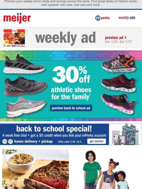 Meijer: 30% Off Athletic Shoes for the 