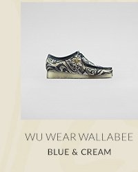 wu tang wallabees blue and cream