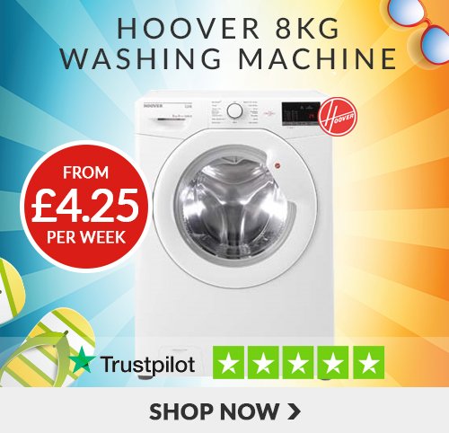 Hoover 8kg Washing Machine From £4.25 per week