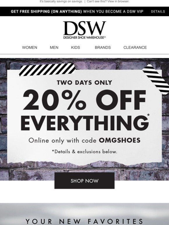 dsw clearance colors 2019