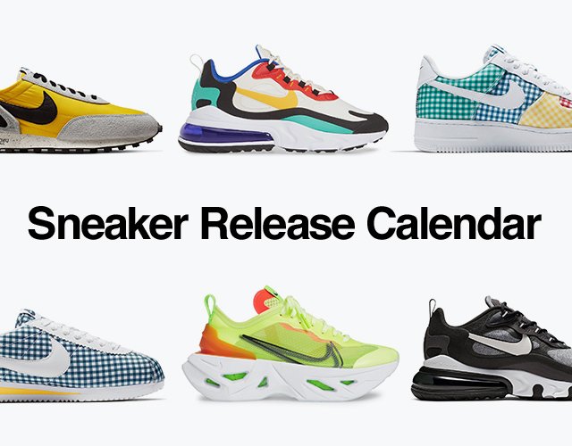 calendar sneaker release