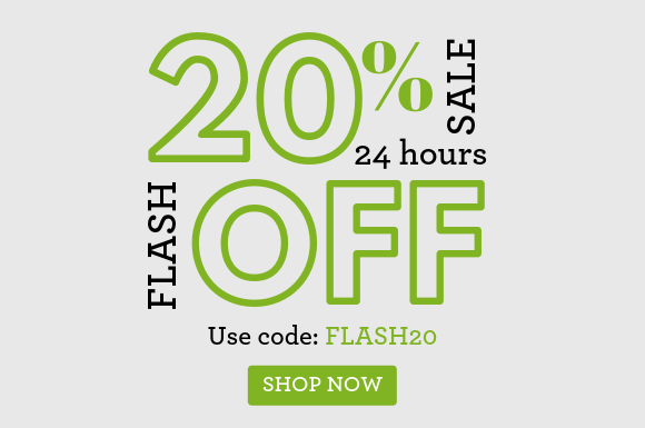 Flash sale! 20% off everything