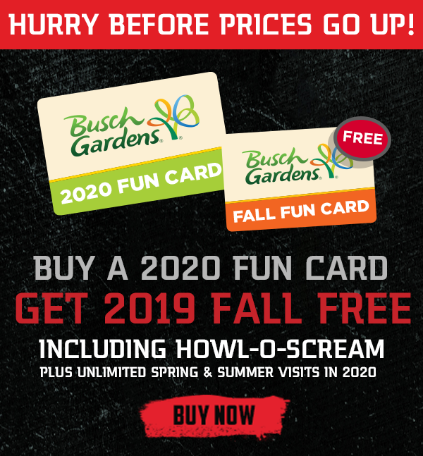 Busch Gardens New More Scares More Screams More Savings Milled