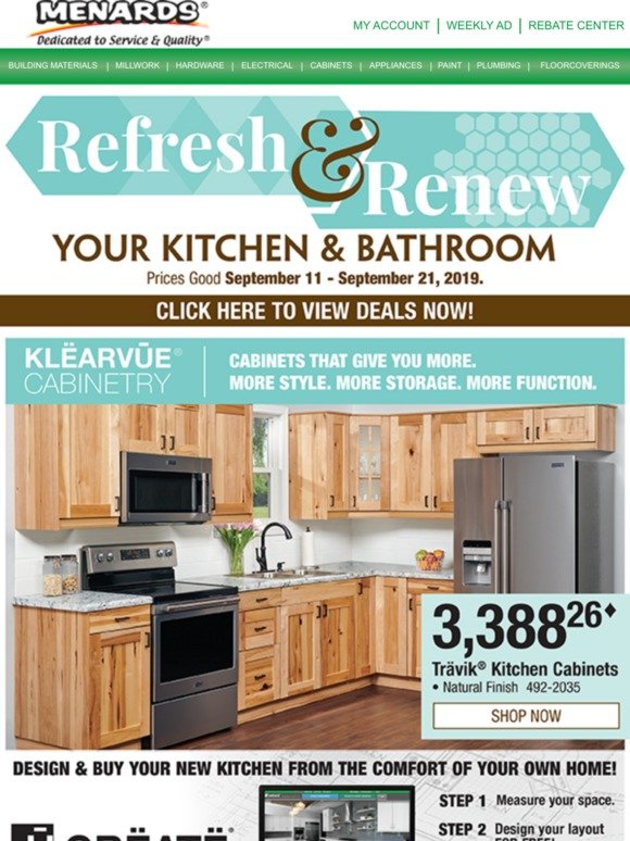 Menards Refresh And Renew Your Kitchen And Bathroom Milled